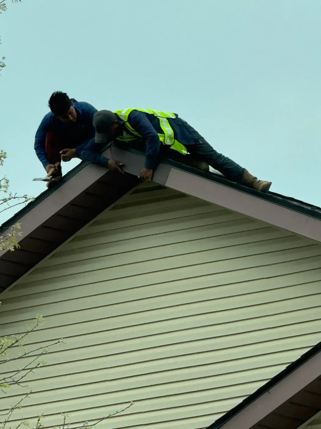 Tarping and dry-in on a West Lafayette commercial roof